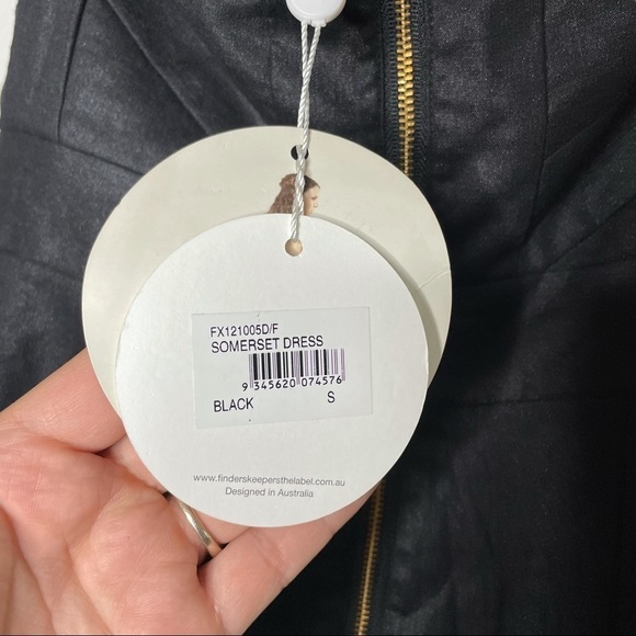 Finders Keepers Somerset Dress NWT S Revolve Black - Picture 6 of 6